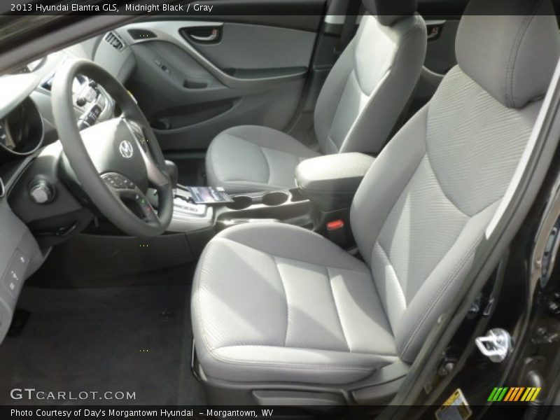Midnight Black / Gray 2013 Hyundai Elantra GLS