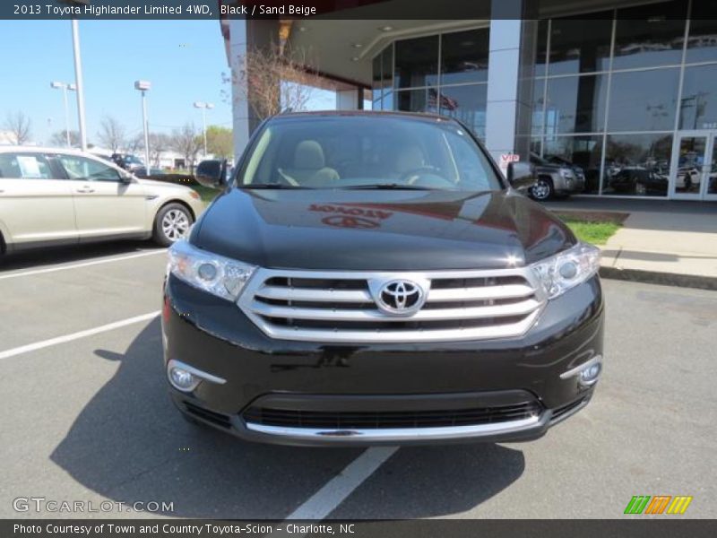 Black / Sand Beige 2013 Toyota Highlander Limited 4WD