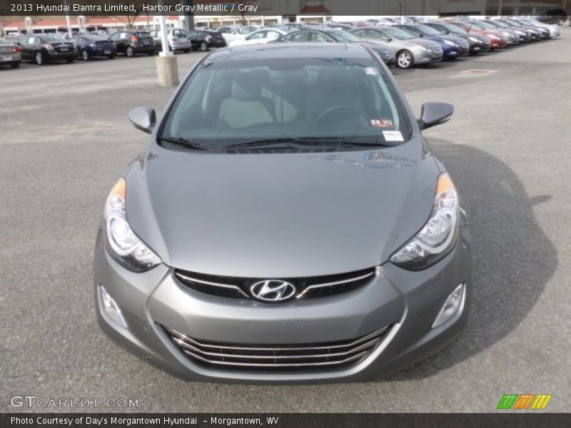 Harbor Gray Metallic / Gray 2013 Hyundai Elantra Limited