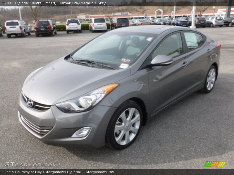 Harbor Gray Metallic / Gray 2013 Hyundai Elantra Limited