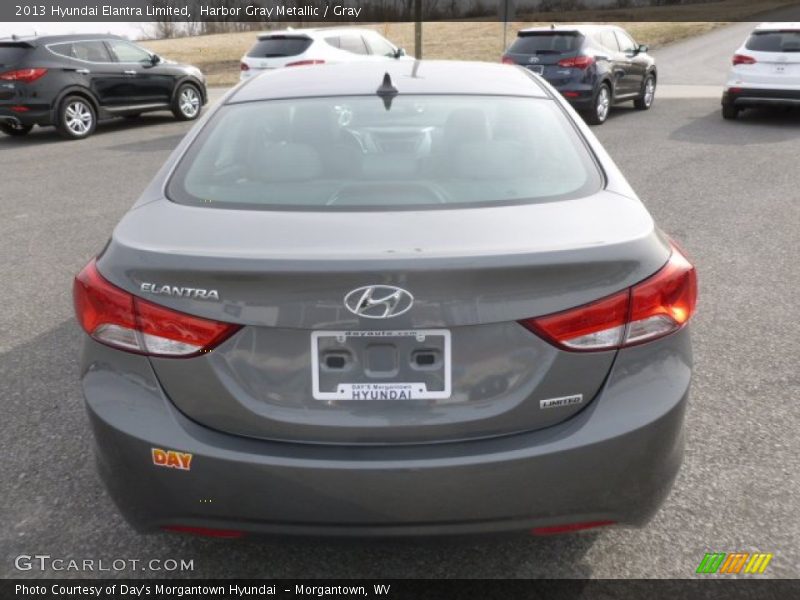 Harbor Gray Metallic / Gray 2013 Hyundai Elantra Limited