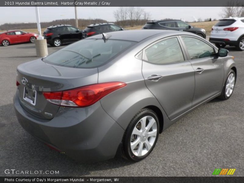 Harbor Gray Metallic / Gray 2013 Hyundai Elantra Limited