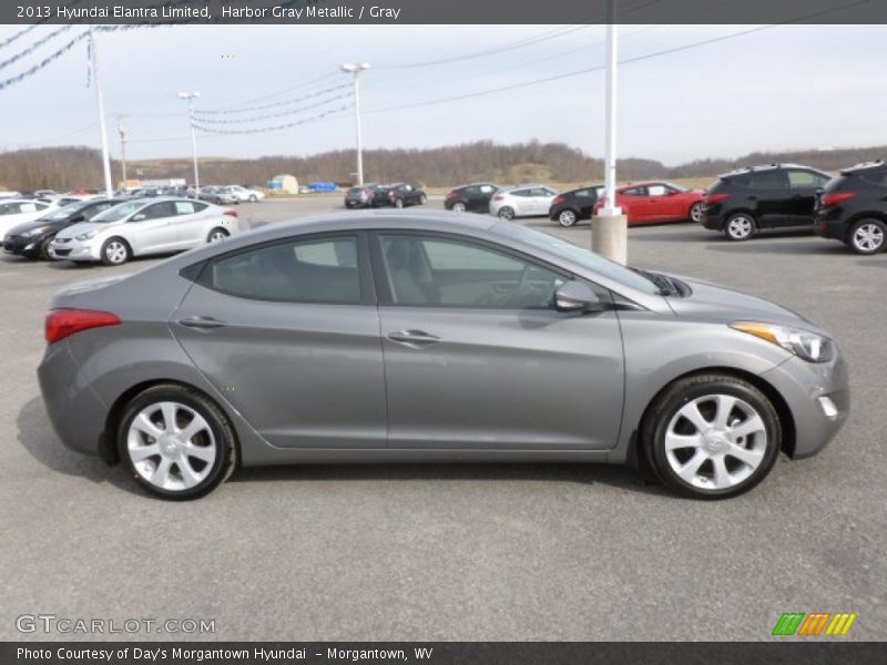 Harbor Gray Metallic / Gray 2013 Hyundai Elantra Limited