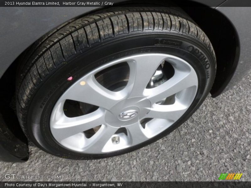 Harbor Gray Metallic / Gray 2013 Hyundai Elantra Limited
