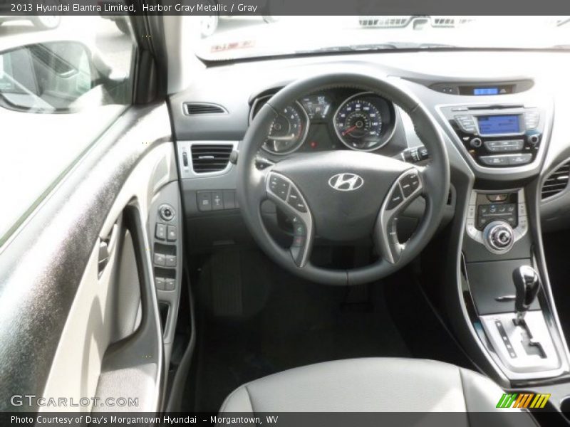 Harbor Gray Metallic / Gray 2013 Hyundai Elantra Limited
