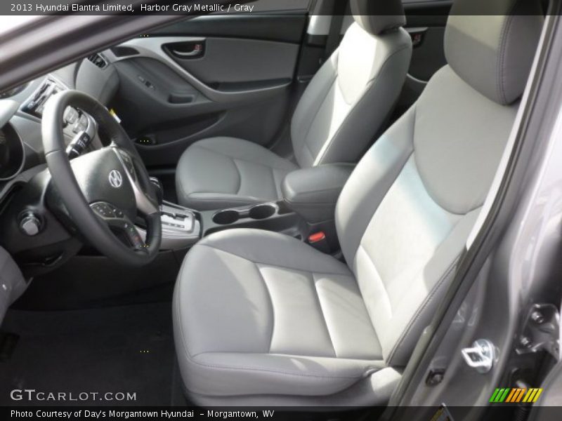 Harbor Gray Metallic / Gray 2013 Hyundai Elantra Limited