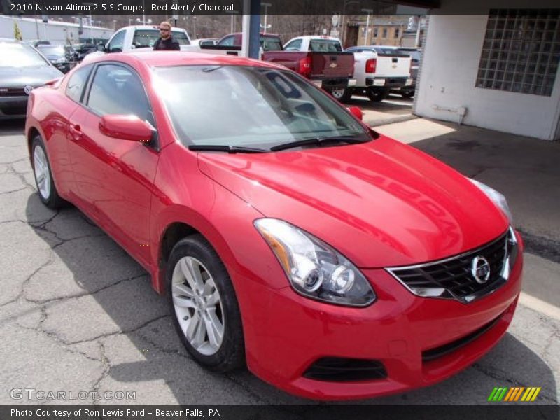 Red Alert / Charcoal 2010 Nissan Altima 2.5 S Coupe