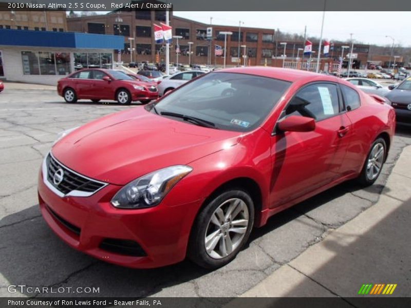 Red Alert / Charcoal 2010 Nissan Altima 2.5 S Coupe
