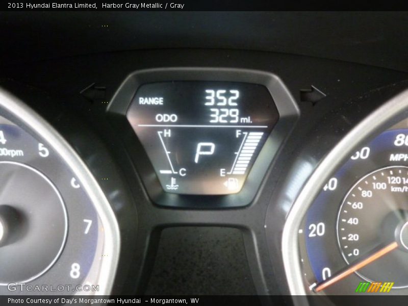 Harbor Gray Metallic / Gray 2013 Hyundai Elantra Limited