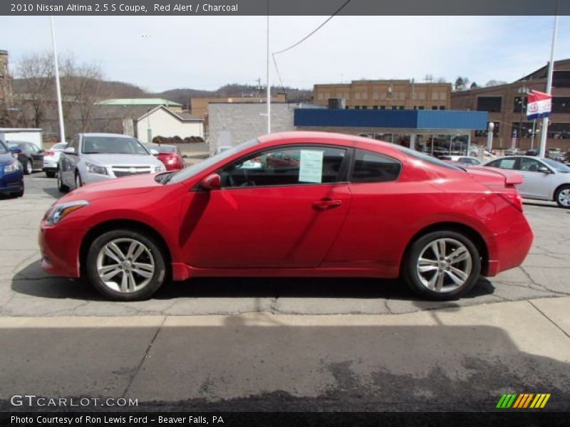 Red Alert / Charcoal 2010 Nissan Altima 2.5 S Coupe