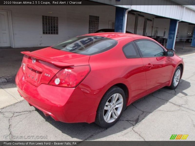 Red Alert / Charcoal 2010 Nissan Altima 2.5 S Coupe