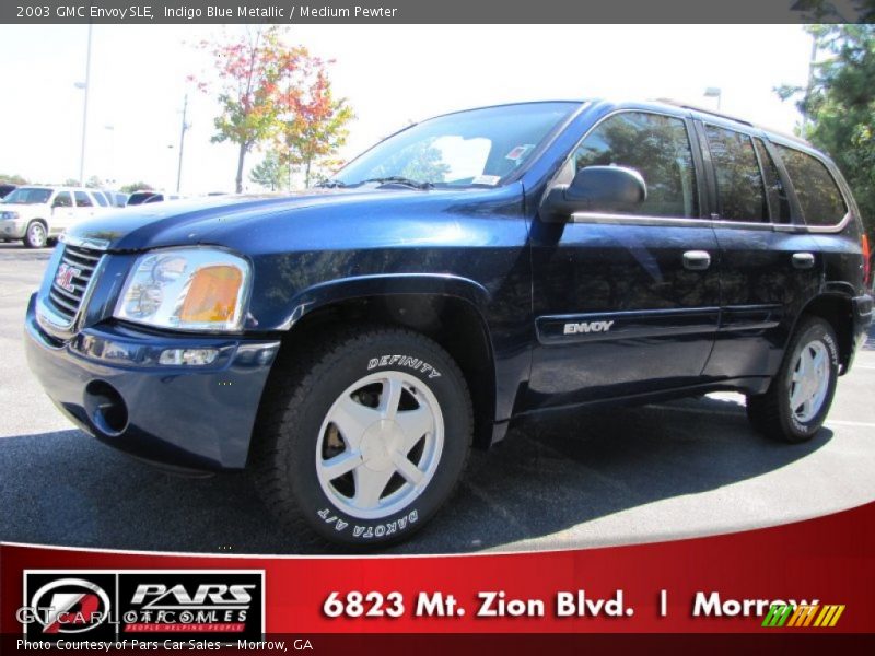 Indigo Blue Metallic / Medium Pewter 2003 GMC Envoy SLE