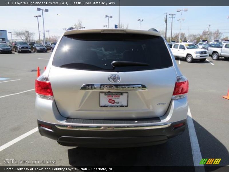 Classic Silver Metallic / Ash 2013 Toyota Highlander Limited 4WD