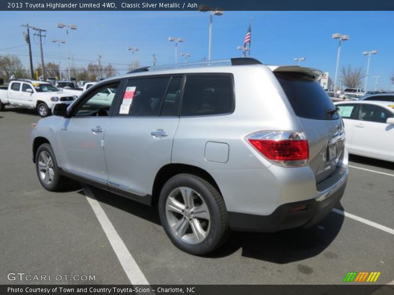 Classic Silver Metallic / Ash 2013 Toyota Highlander Limited 4WD