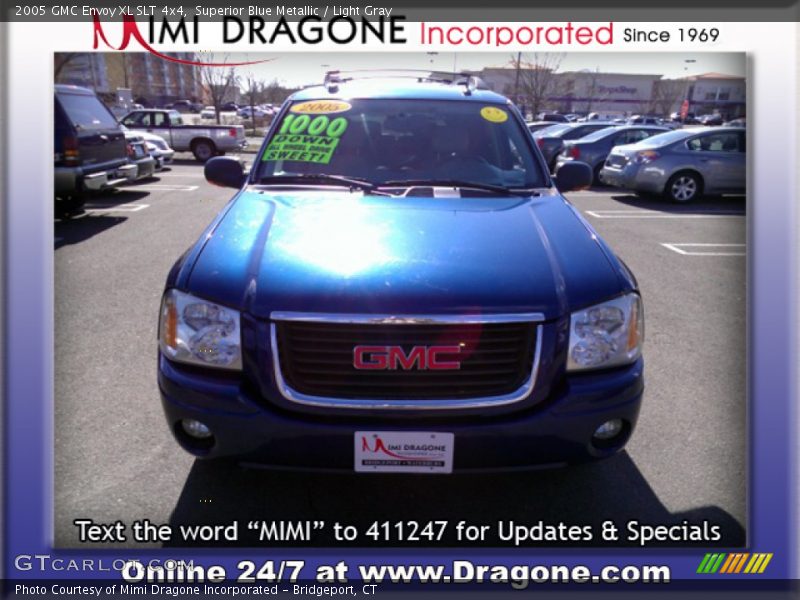 Superior Blue Metallic / Light Gray 2005 GMC Envoy XL SLT 4x4