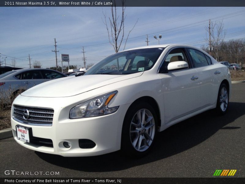 Winter Frost White / Cafe Latte 2011 Nissan Maxima 3.5 SV