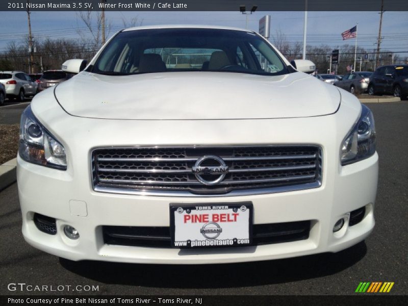 Winter Frost White / Cafe Latte 2011 Nissan Maxima 3.5 SV