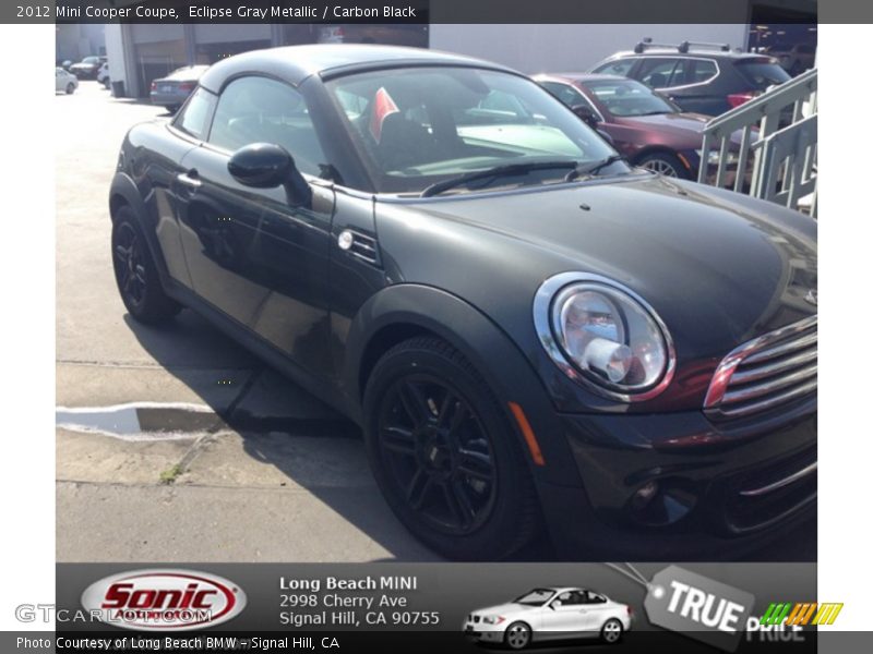 Eclipse Gray Metallic / Carbon Black 2012 Mini Cooper Coupe