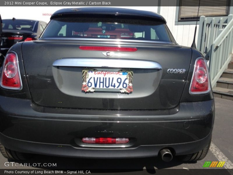 Eclipse Gray Metallic / Carbon Black 2012 Mini Cooper Coupe