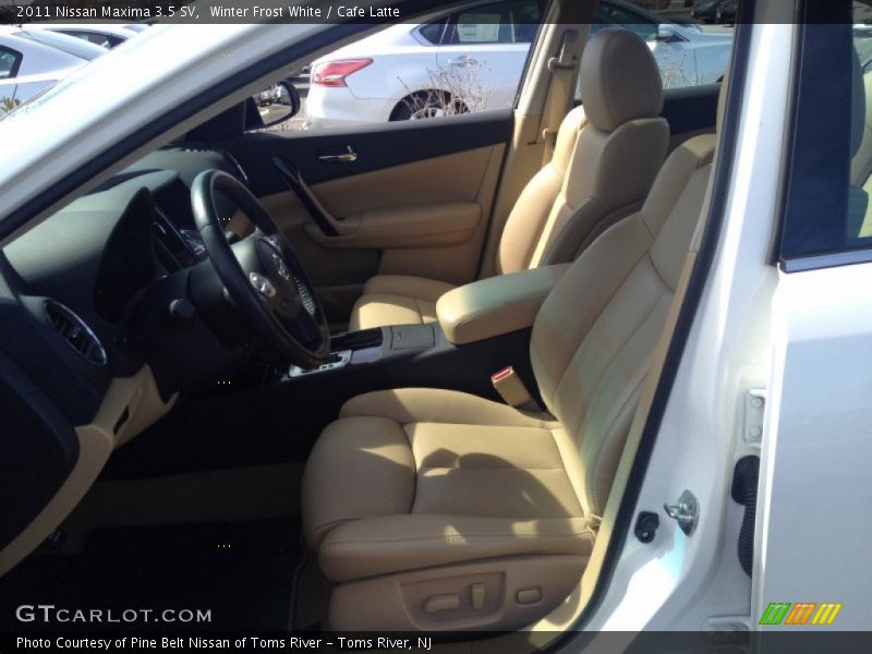 Winter Frost White / Cafe Latte 2011 Nissan Maxima 3.5 SV