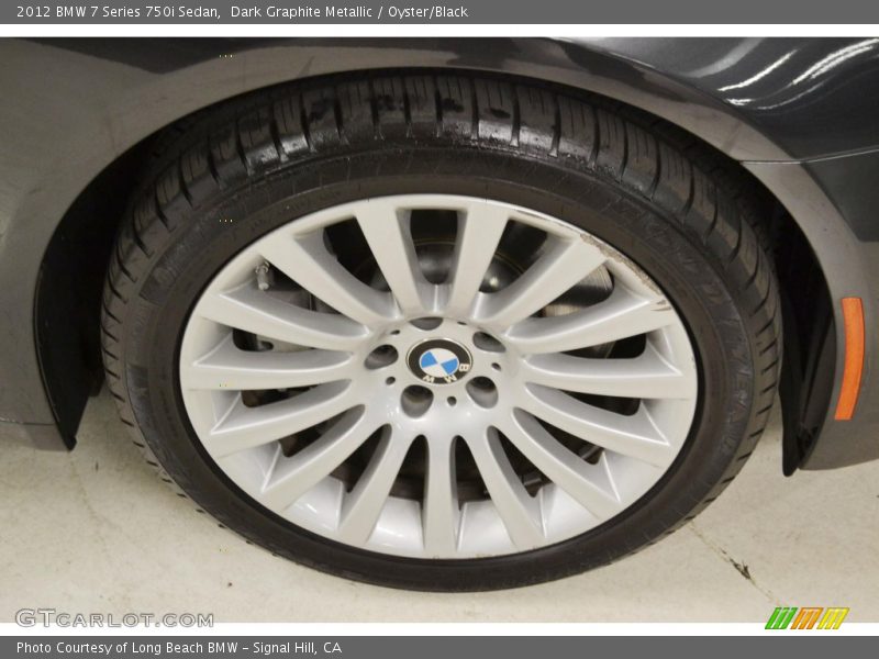 Dark Graphite Metallic / Oyster/Black 2012 BMW 7 Series 750i Sedan