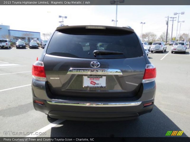Magnetic Gray Metallic / Ash 2013 Toyota Highlander Limited