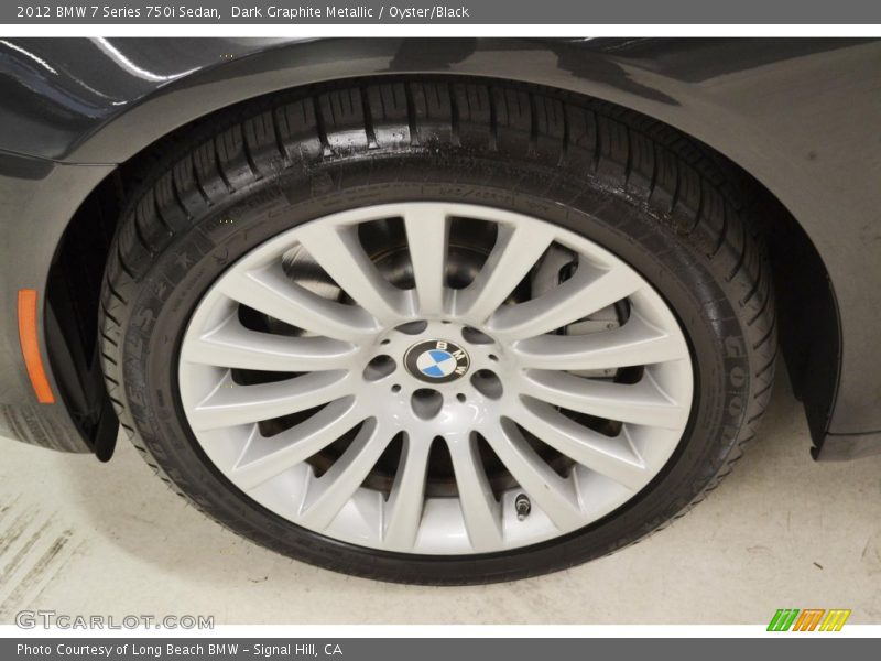 Dark Graphite Metallic / Oyster/Black 2012 BMW 7 Series 750i Sedan