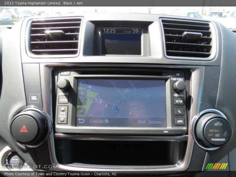 Black / Ash 2013 Toyota Highlander Limited