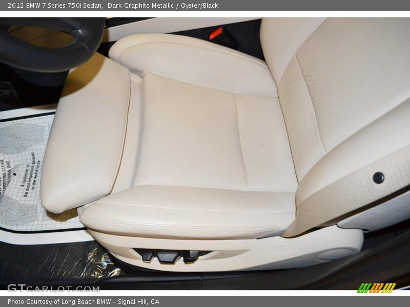 Dark Graphite Metallic / Oyster/Black 2012 BMW 7 Series 750i Sedan