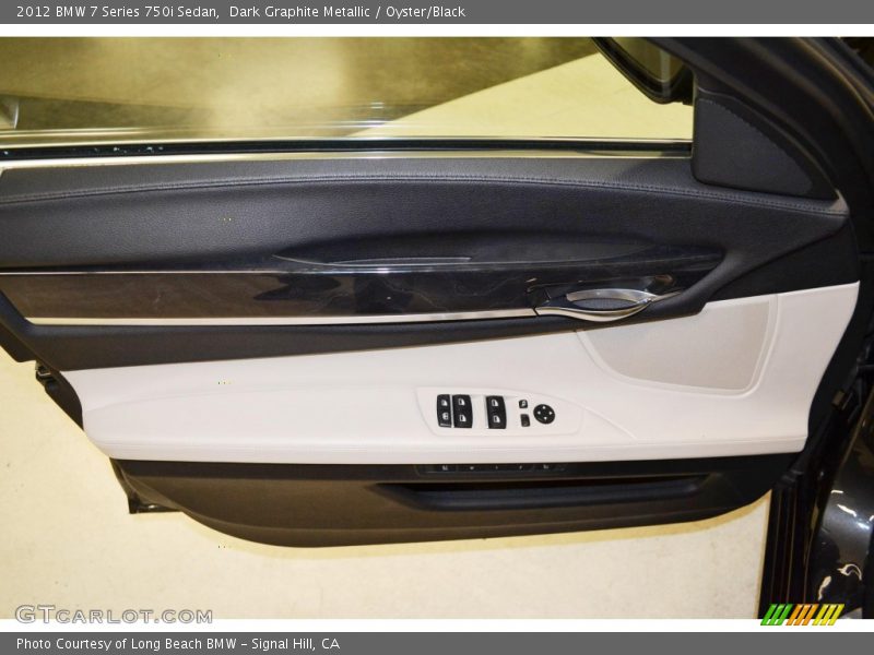 Dark Graphite Metallic / Oyster/Black 2012 BMW 7 Series 750i Sedan