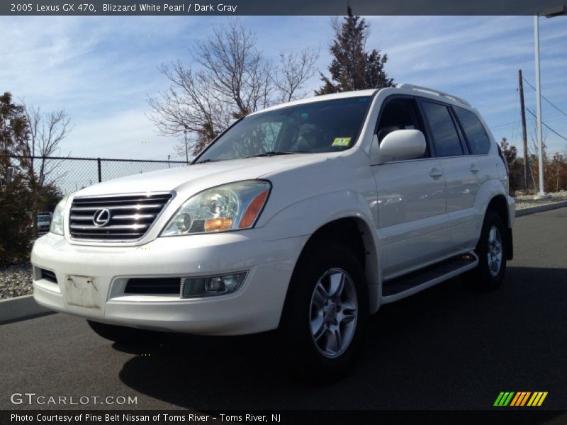 Blizzard White Pearl / Dark Gray 2005 Lexus GX 470
