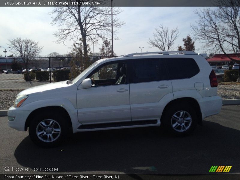 Blizzard White Pearl / Dark Gray 2005 Lexus GX 470