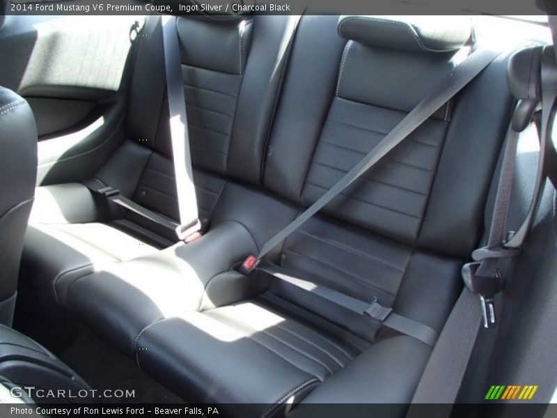 Rear Seat of 2014 Mustang V6 Premium Coupe