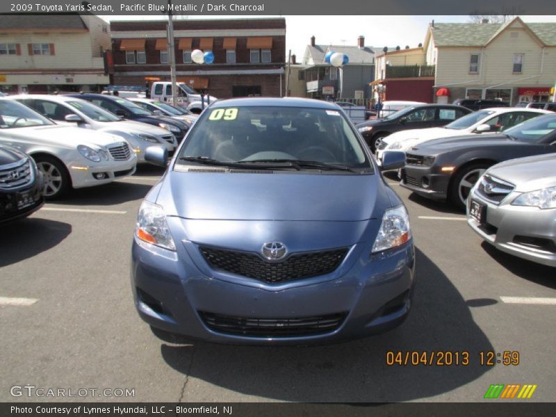 Pacific Blue Metallic / Dark Charcoal 2009 Toyota Yaris Sedan