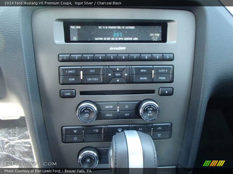 Controls of 2014 Mustang V6 Premium Coupe
