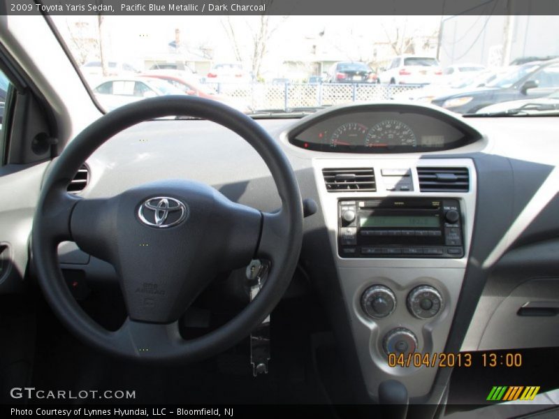 Pacific Blue Metallic / Dark Charcoal 2009 Toyota Yaris Sedan