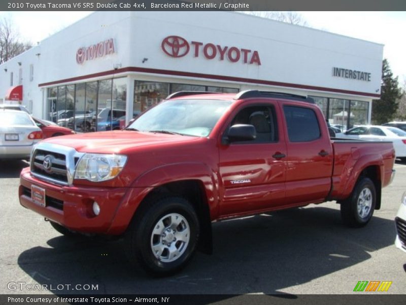 Barcelona Red Metallic / Graphite 2010 Toyota Tacoma V6 SR5 Double Cab 4x4