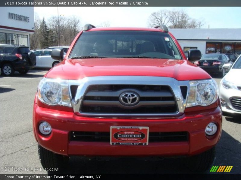 Barcelona Red Metallic / Graphite 2010 Toyota Tacoma V6 SR5 Double Cab 4x4