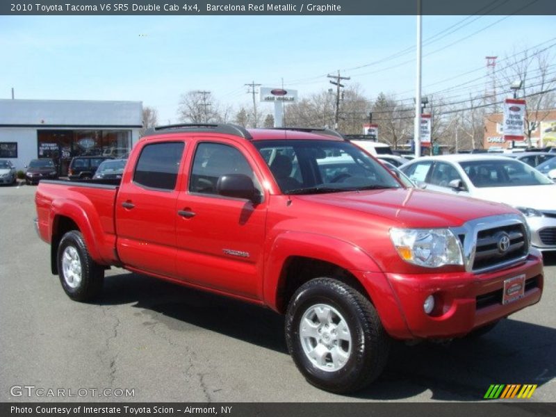 Barcelona Red Metallic / Graphite 2010 Toyota Tacoma V6 SR5 Double Cab 4x4