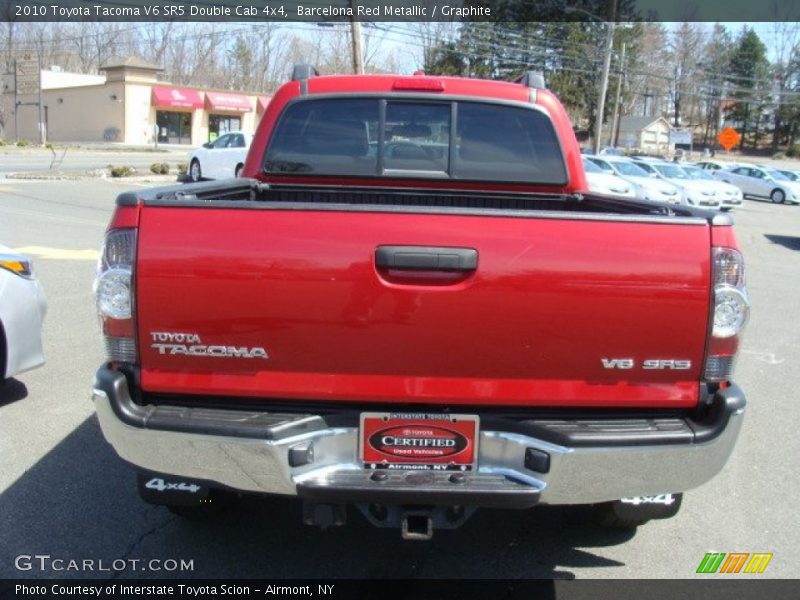 Barcelona Red Metallic / Graphite 2010 Toyota Tacoma V6 SR5 Double Cab 4x4
