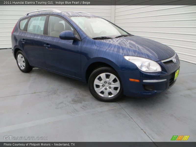 Indigo Blue Pearl / Beige 2011 Hyundai Elantra Touring GLS