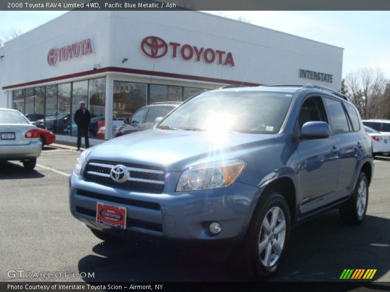 Pacific Blue Metallic / Ash 2008 Toyota RAV4 Limited 4WD