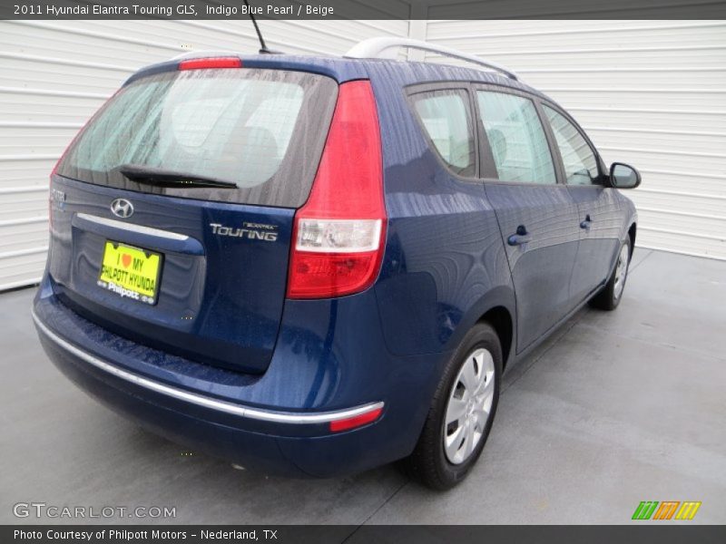 Indigo Blue Pearl / Beige 2011 Hyundai Elantra Touring GLS