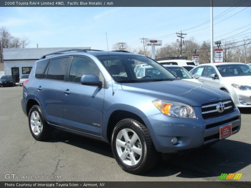 Pacific Blue Metallic / Ash 2008 Toyota RAV4 Limited 4WD