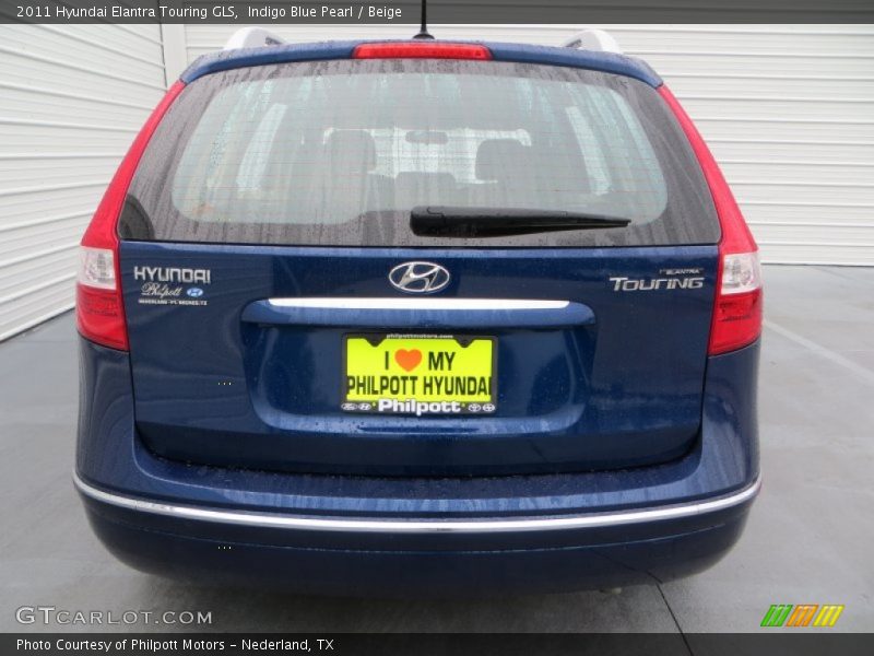 Indigo Blue Pearl / Beige 2011 Hyundai Elantra Touring GLS