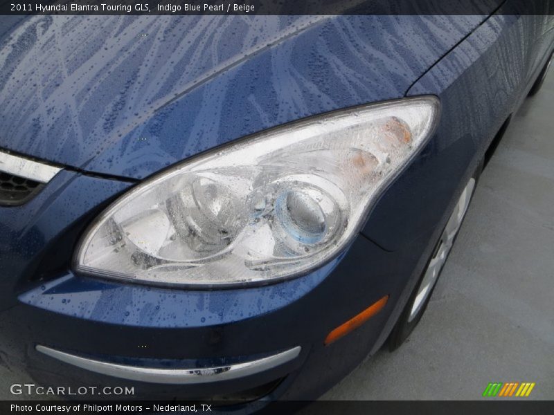 Indigo Blue Pearl / Beige 2011 Hyundai Elantra Touring GLS
