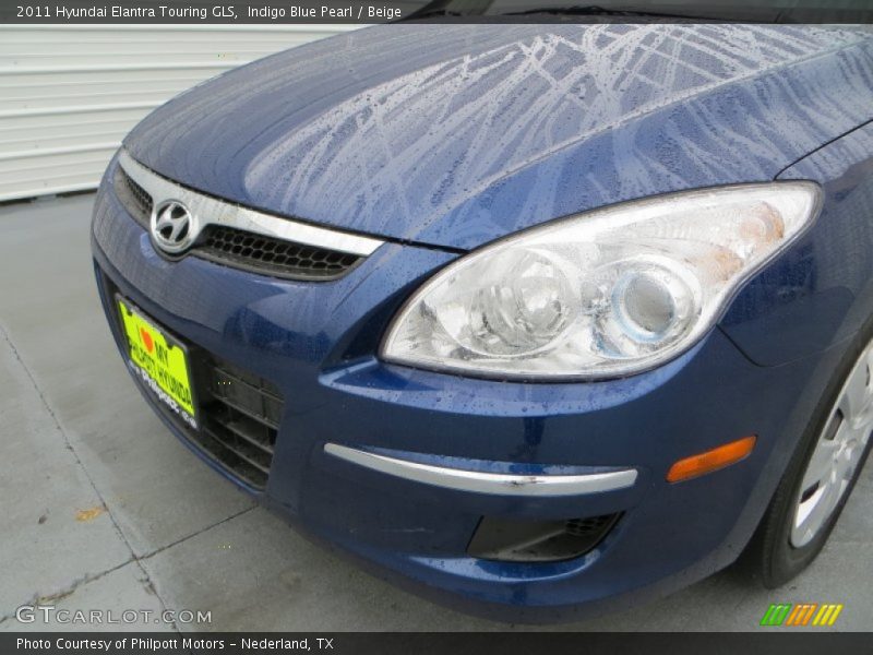 Indigo Blue Pearl / Beige 2011 Hyundai Elantra Touring GLS