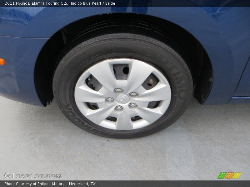 Indigo Blue Pearl / Beige 2011 Hyundai Elantra Touring GLS