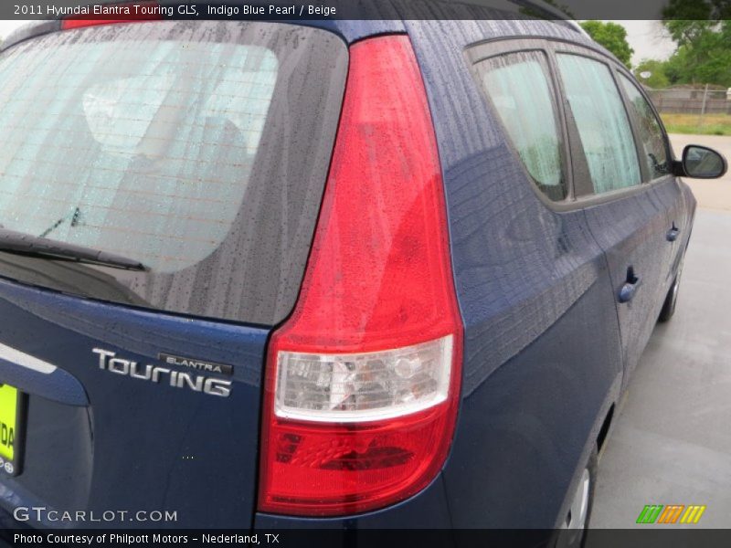 Indigo Blue Pearl / Beige 2011 Hyundai Elantra Touring GLS