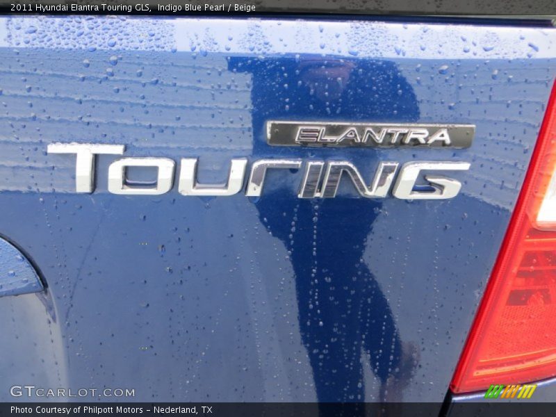 Indigo Blue Pearl / Beige 2011 Hyundai Elantra Touring GLS